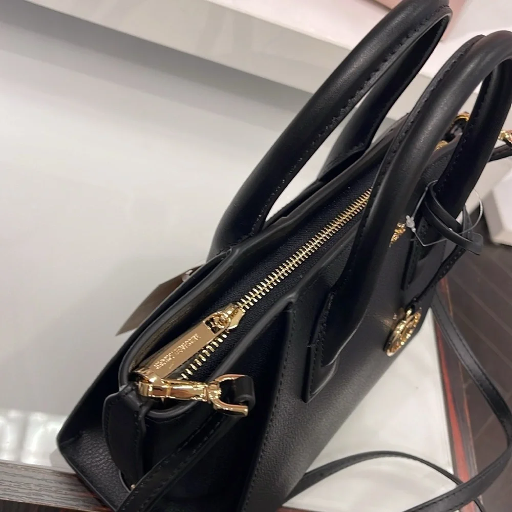 MICHAEL KORS Avril Small Leather Top-Zip Satchel NWT